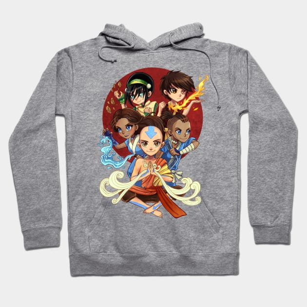 Little Benders Hoodie by KatIvyArt